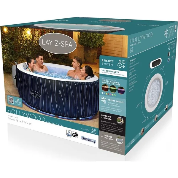 Bestway 60059 Spa gonflable Lay-Z-Spa Hollywood AirJet