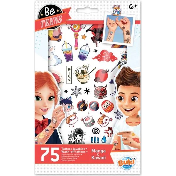 BeTeens Tatouage temporaire style MANGA & KAWAII