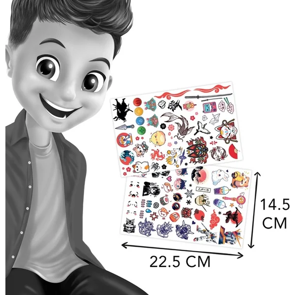 BeTeens Tatouage temporaire style MANGA & KAWAII