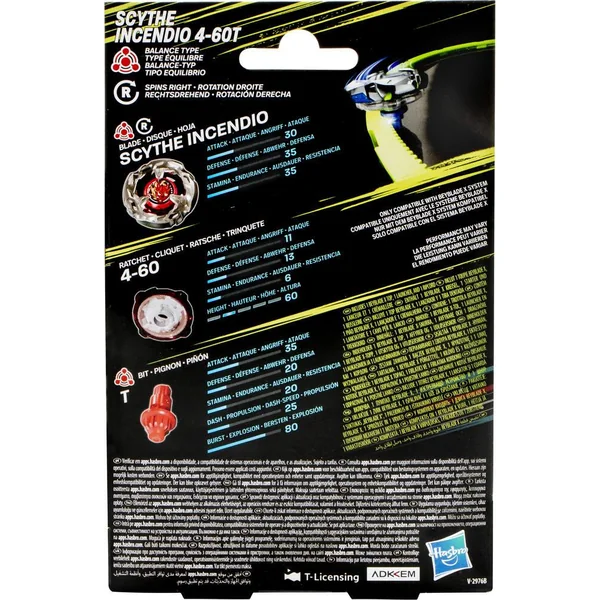 BEYBLADE X - STARTER - SCYTHE INCENDIO BALANCE