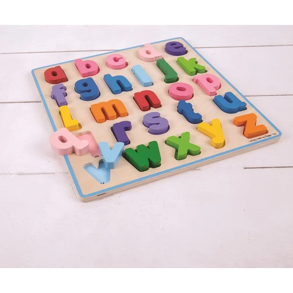 Bigjigs Baby Puzzle en bois Alphabet lettres minuscules