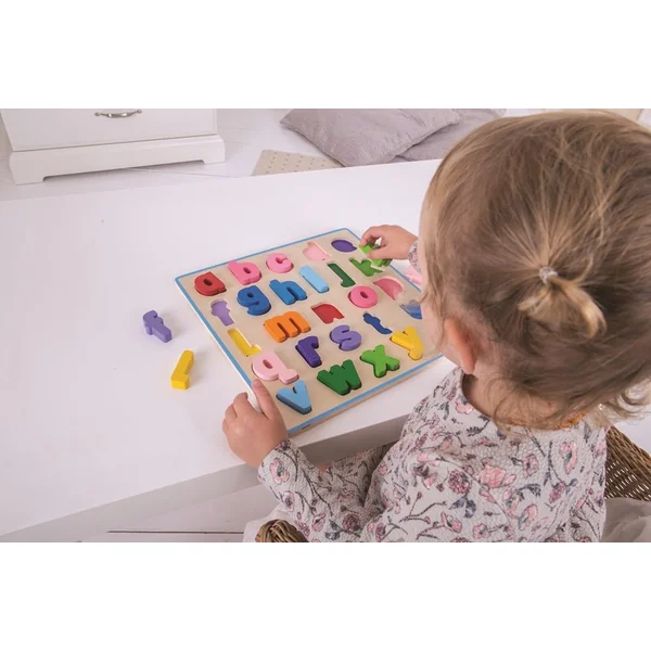 Bigjigs Baby Puzzle en bois Alphabet lettres minuscules