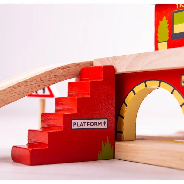 Bigjigs Rail Gare au-dessus de la route