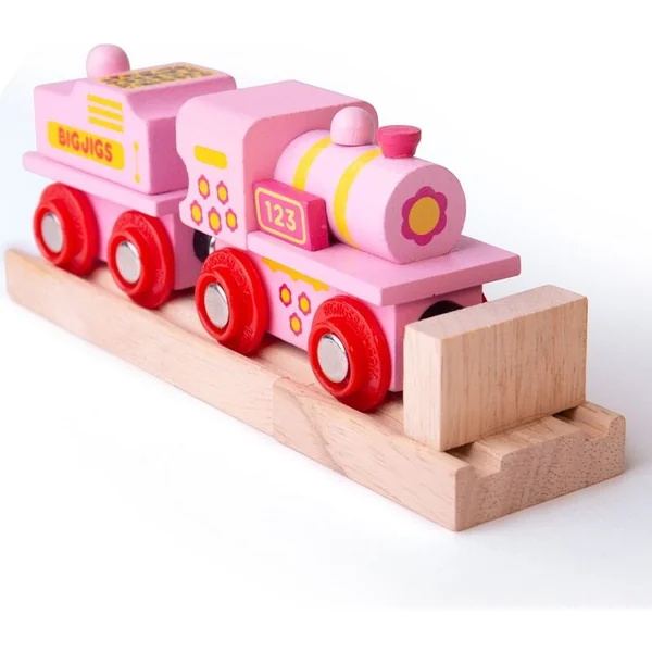 Bigjigs Rail Locomotive rose avec tender