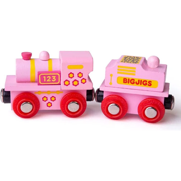 Bigjigs Rail Locomotive rose avec tender