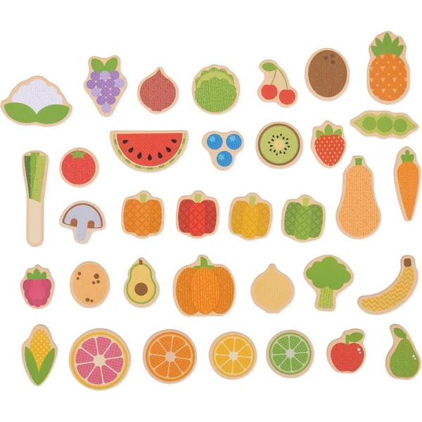 Bigjigs Toys Aimants fruits et légumes