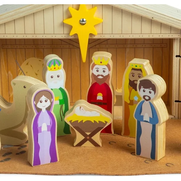 Bigjigs Toys Crèche en Bois