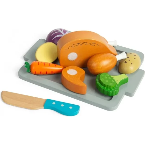 Bigjigs Toys Ensemble Poulet rôti avec légumes