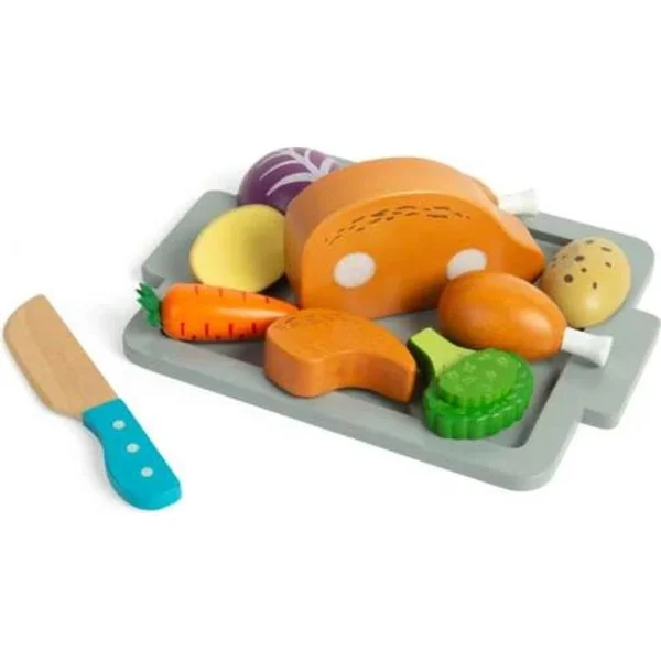 Bigjigs Toys Ensemble Poulet rôti avec légumes
