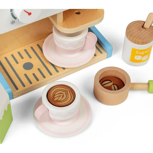 Bigjigs Toys Machine à café en bois