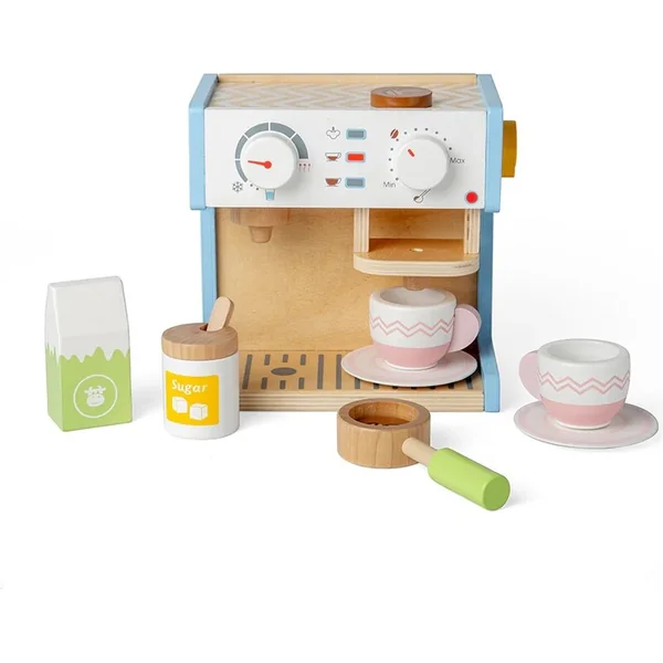Bigjigs Toys Machine à café en bois