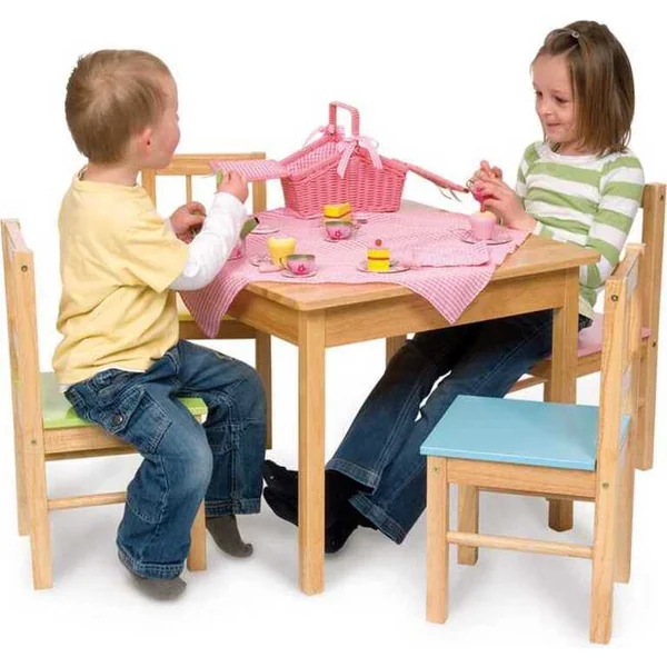 Bigjigs Toys Table de jeu en bois pour enfants