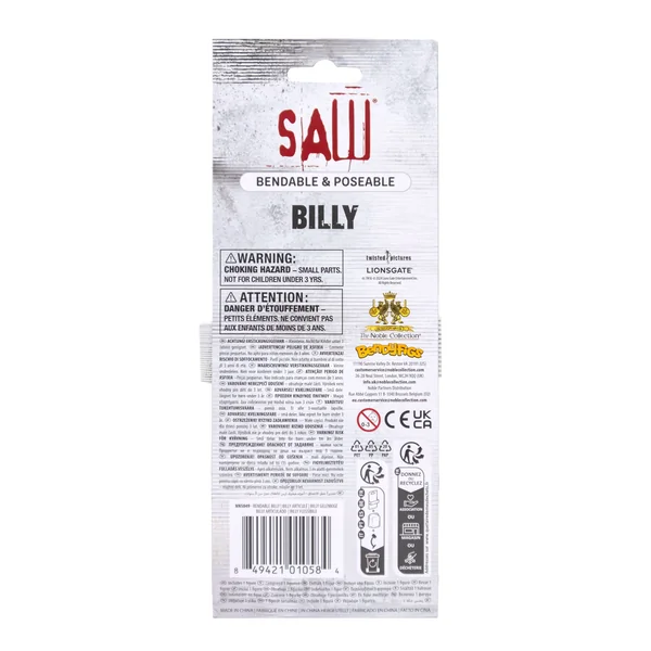 Billy Puppet figurine flexible Saw Bendyfigs Noble Toys 18 cm