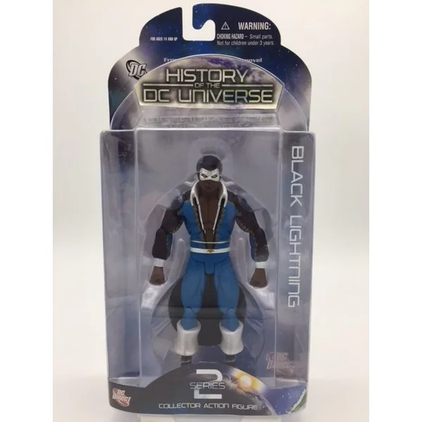 BLACK LIGHTNING FIGURINE HISTORY OF DC UNIVERSE SERIES 2 DC DIRECT