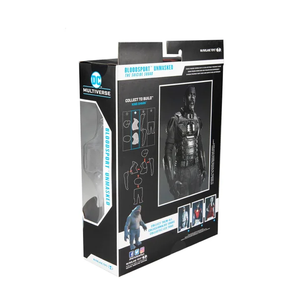 BLOODSPORT UNMASKED FIGURINE DC THE SUICIDE SQUAD McFARLANE TOYS 18 CM