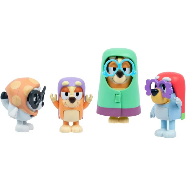 BLUEY -GRANDS-MERES -4 FIGURINES