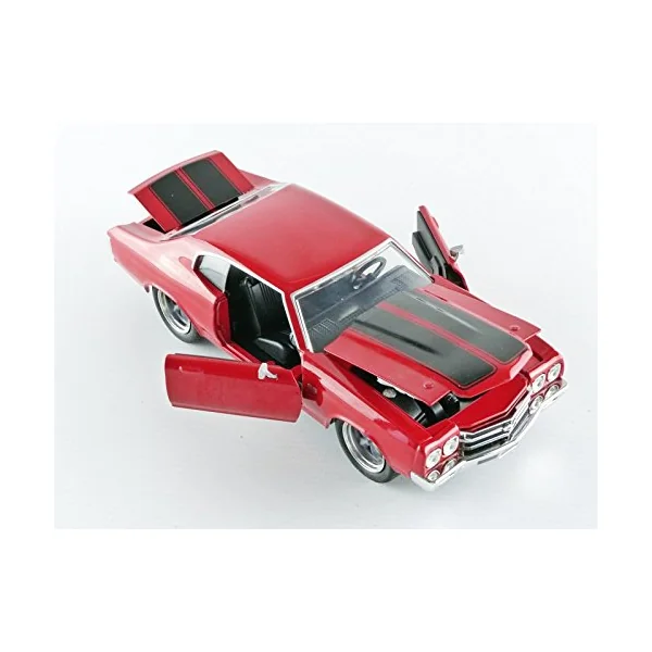 (Boite endommagée) FAST & FURIOUS: DOM'S 1970 CHEVY CHEVELLE SS - véhicule miniature 1/24