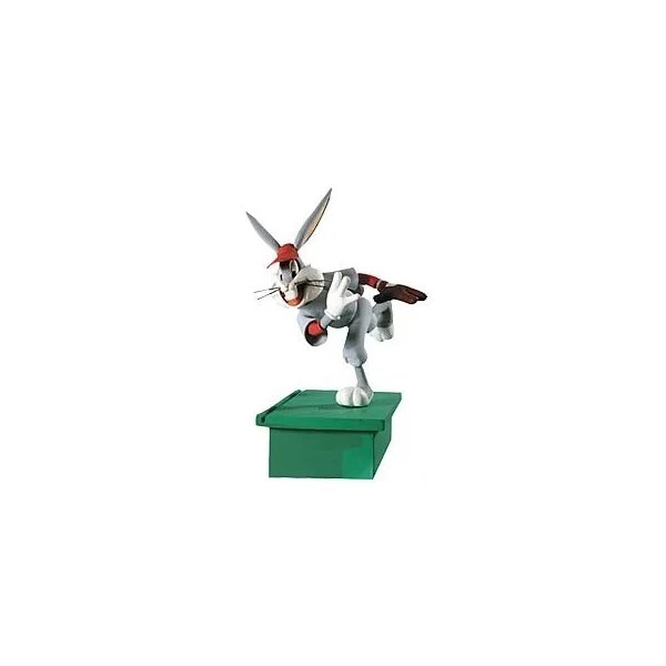 (boites endommagées) LOONEY TUNES: BUGS BUNNY & GAS-HOUSE "BASEBALL BUGS" - assortiment de 2 figurines pvc
