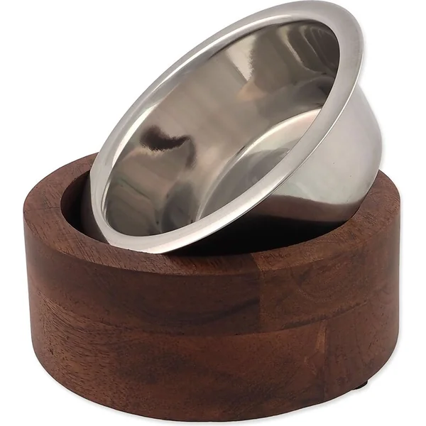 Bol Dog Fantasy inox en bois, droit 400ml