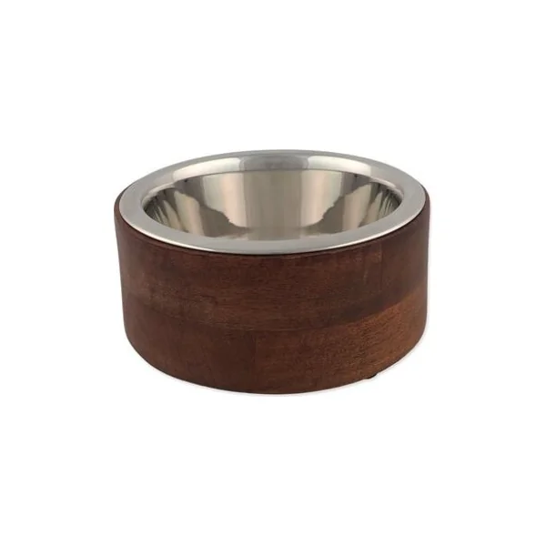 Bol Dog Fantasy inox en bois, droit 840ml