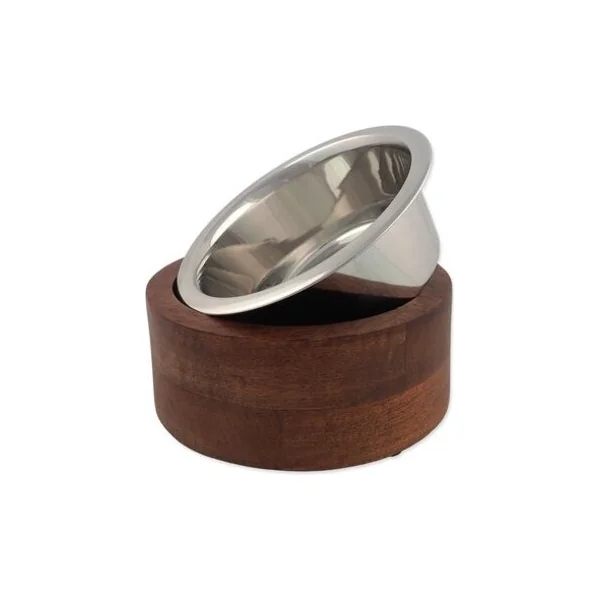 Bol Dog Fantasy inox en bois, droit 840ml