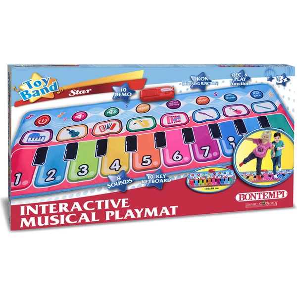 Bontempi Tapis musical électronique pour jouer 130x48