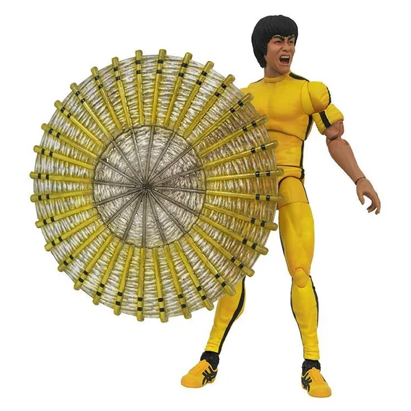 BRUCE LEE YELLOW JUMPSUIT FIGURINE SELECT DIAMOND SELECT TOYS 18 CM