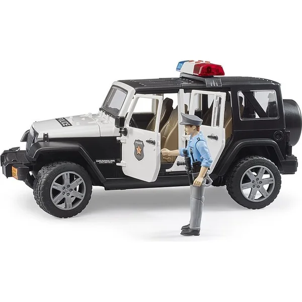 Bruder 02526 Jeep Wrangler Police avec figurine