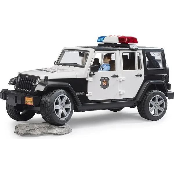 Bruder 02526 Jeep Wrangler Police avec figurine