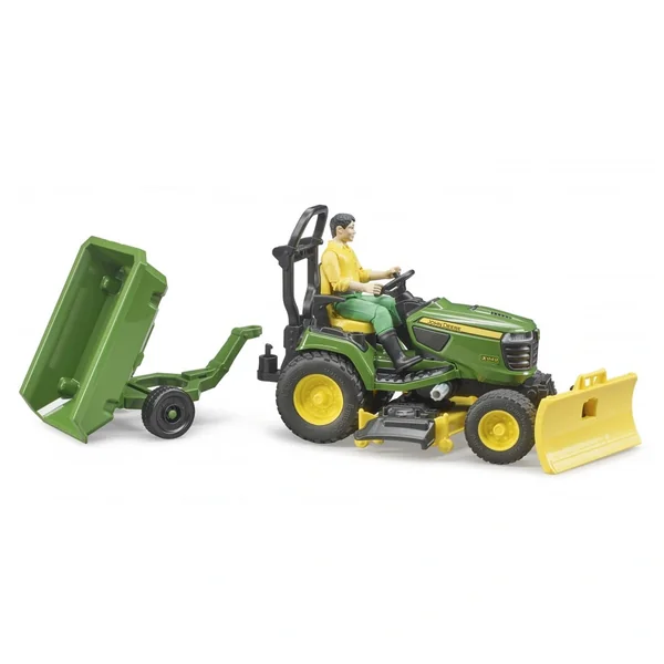 Bruder - Bworld John Deere Lawn Tractor With Trailer - Action & Toy Figures