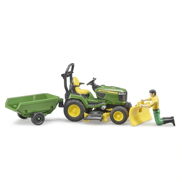 Bruder - Bworld John Deere Lawn Tractor With Trailer - Action & Toy Figures
