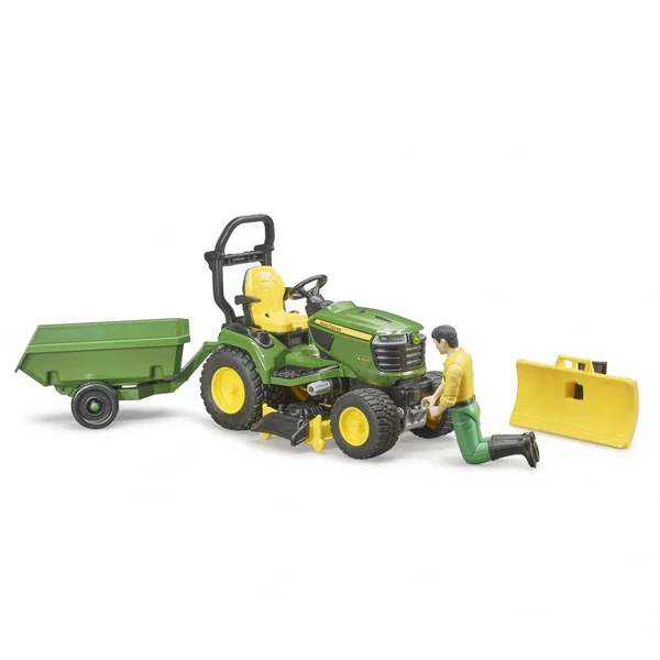 Bruder - Bworld John Deere Lawn Tractor With Trailer - Action & Toy Figures