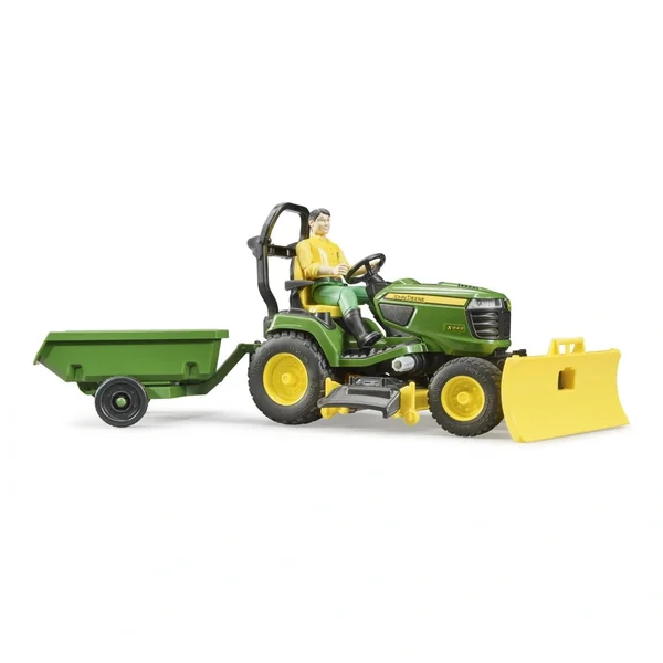 Bruder - Bworld John Deere Lawn Tractor With Trailer - Action & Toy Figures