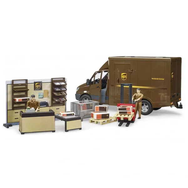 Bruder - Bworld Ups Parcel Shop - Action & Toy Figures