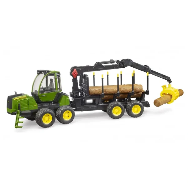 Bruder - John Deere 1210E Forwarder With 4 Trunks And Grab - Play Vehicle