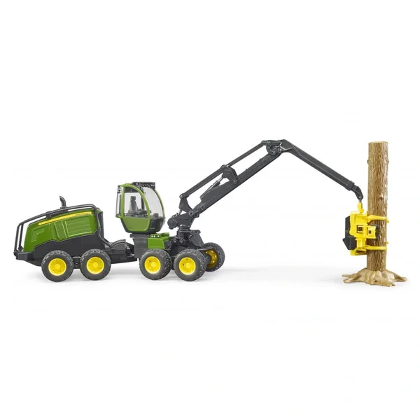 Bruder - John Deere 1270G Harvester With One Tree Trunk - Play Vehicle