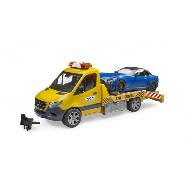 Bruder - Mb Sprinter Car Transporter With Light And Sound Module And Bruder Roadster - Play Vehicle