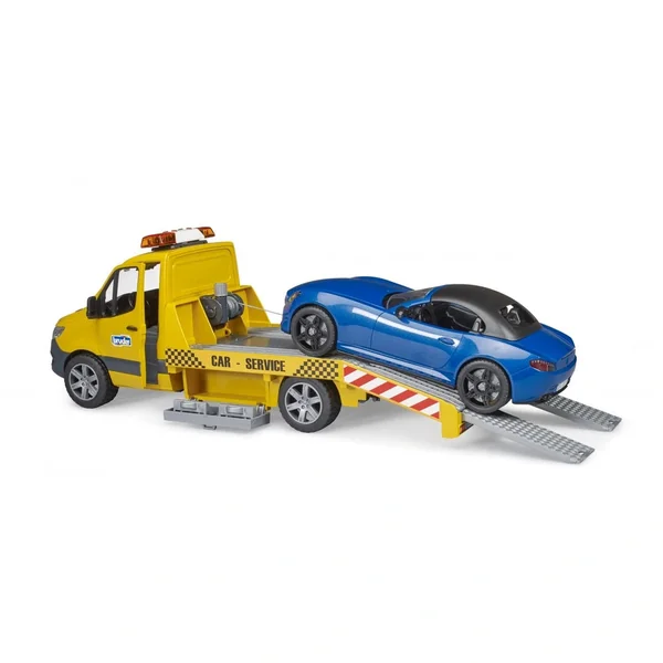 Bruder - Mb Sprinter Car Transporter With Light And Sound Module And Bruder Roadster - Play Vehicle