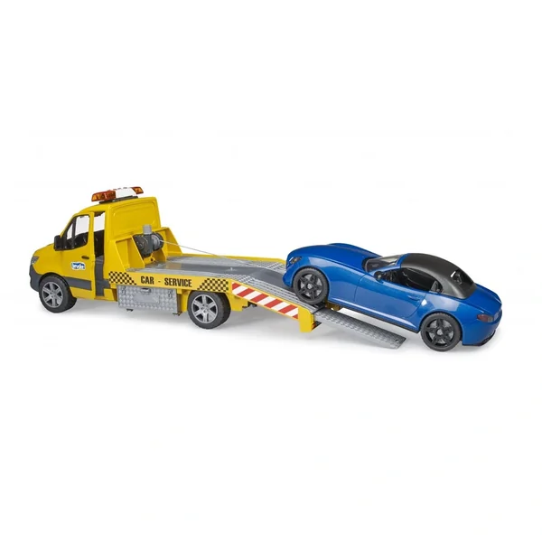 Bruder - Mb Sprinter Car Transporter With Light And Sound Module And Bruder Roadster - Play Vehicle