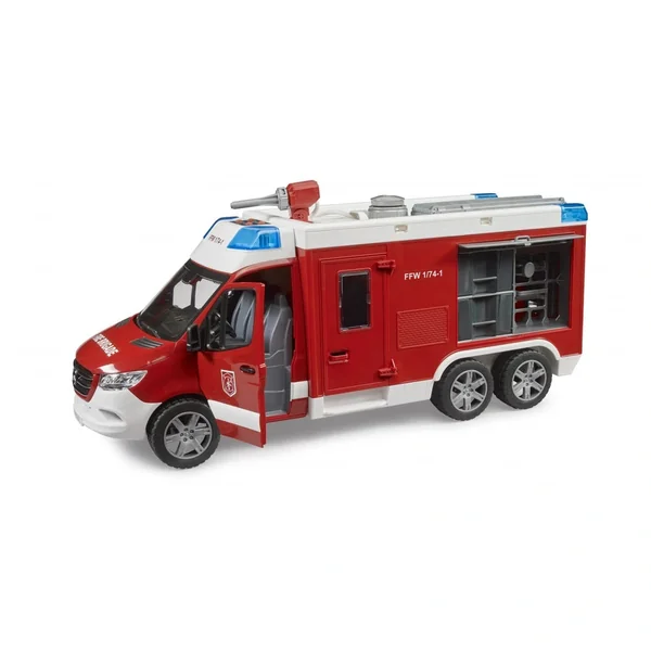 Bruder - Mb Sprinter Fire Service Rescue Vehicle With Light And Sound Module - Play Vehicle