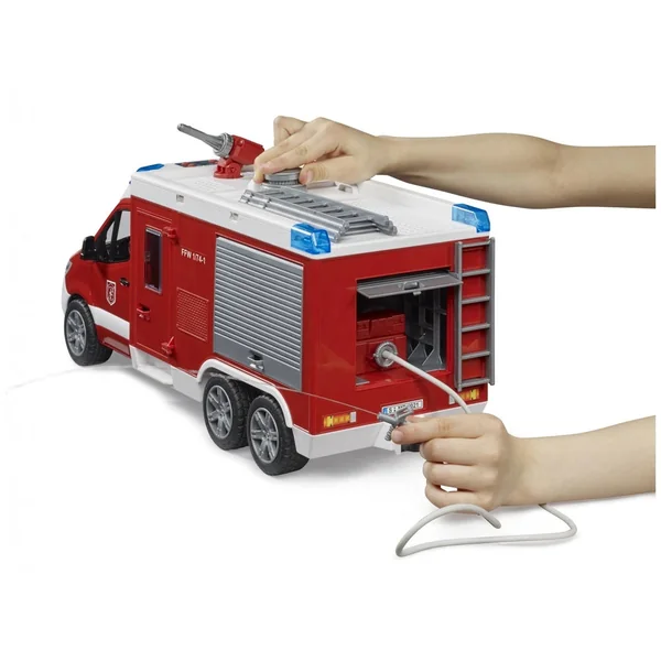 Bruder - Mb Sprinter Fire Service Rescue Vehicle With Light And Sound Module - Play Vehicle