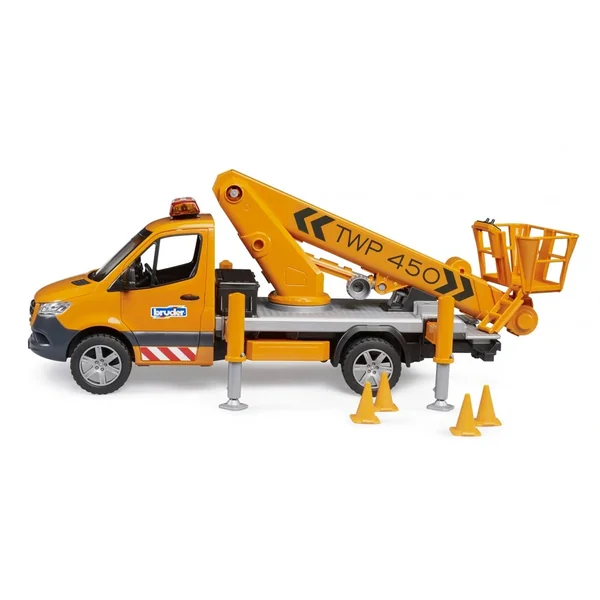 Bruder - Mb Sprinter With Work Platform And Light And Sound Module - Play Vehicle