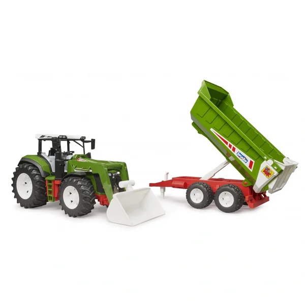Bruder - Roadmax Tractor With Frontloader And Rear Tipper - Play Vehicle