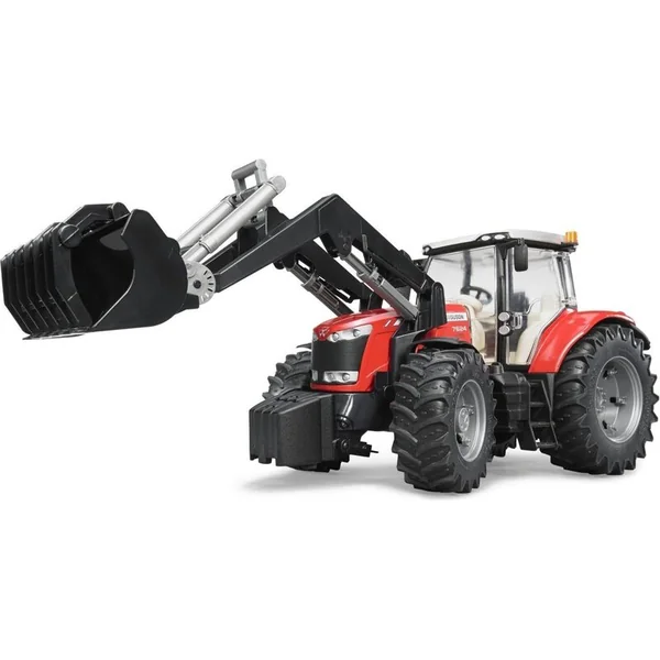 Bruder Tracteur MASSEY FERGUSON 7624 avec chargeur frontal