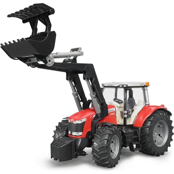 Bruder Tracteur MASSEY FERGUSON 7624 avec chargeur frontal