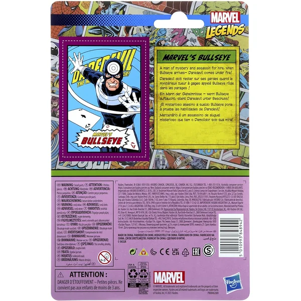 Bullseye figurine Marvel Legends Retro Collection Series Hasbro 10 cm