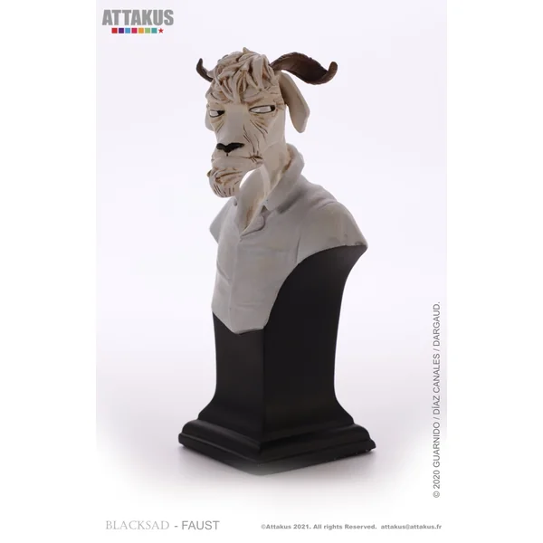 Buste de collection en résine Blacksad Faust Lachapelle Attakus B433