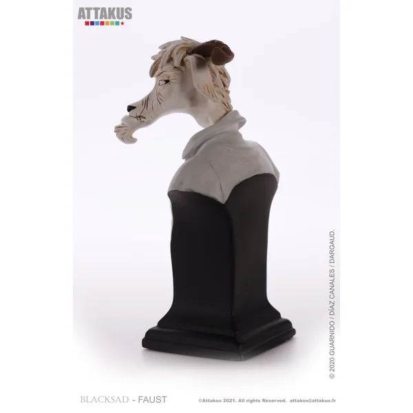 Buste de collection en résine Blacksad Faust Lachapelle Attakus B433