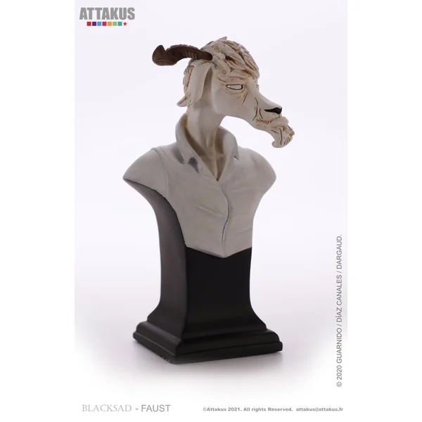 Buste de collection en résine Blacksad Faust Lachapelle Attakus B433