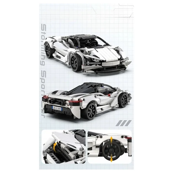 CaDA - Construction Set Toys - Storming Sport Car - RC Building Set - 6 Years - STEM Learning